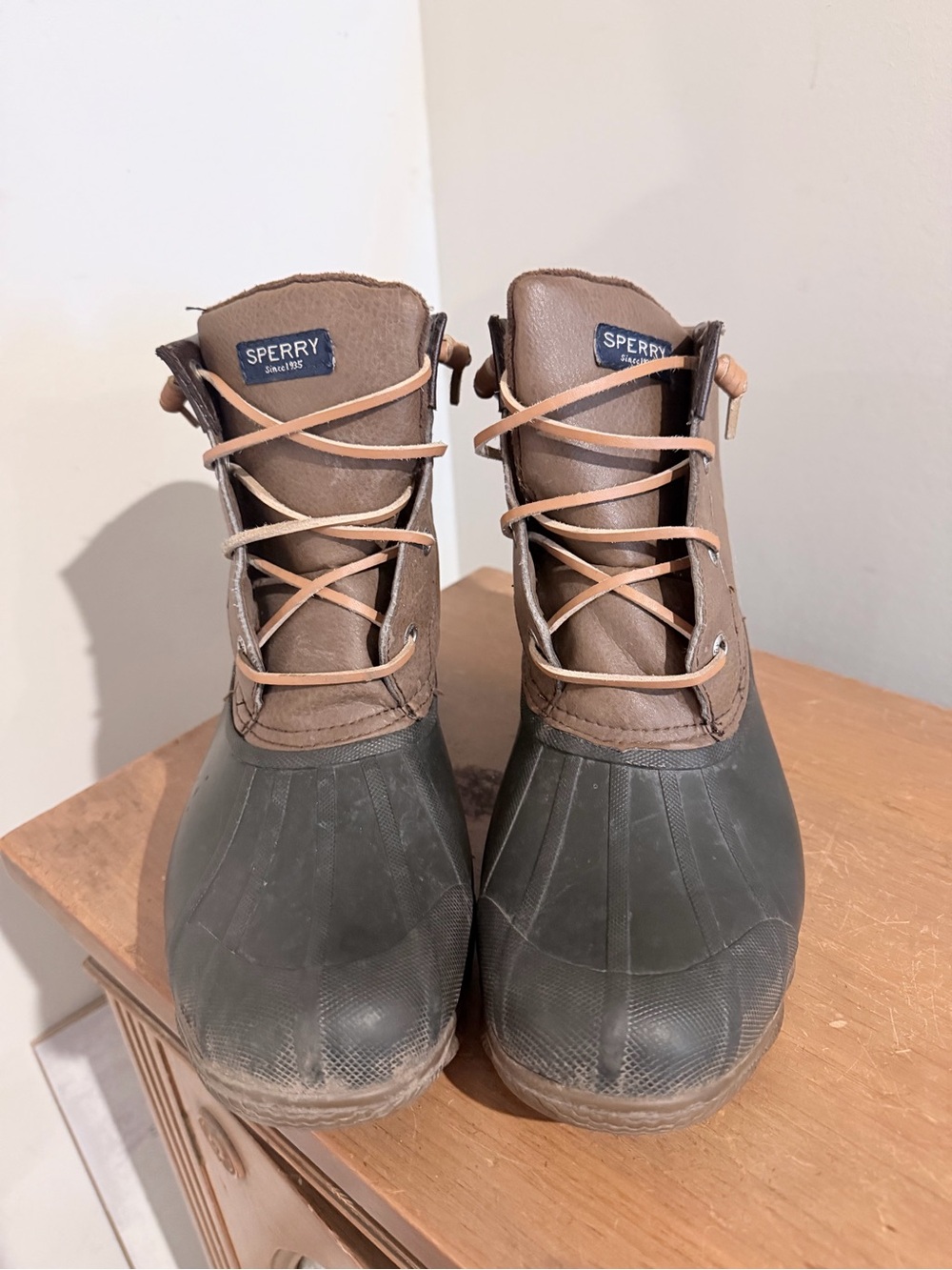Sperry Top-Sider Syren Gulf Waterproof Duck Boot in Brown/Black STS80524 Women 9